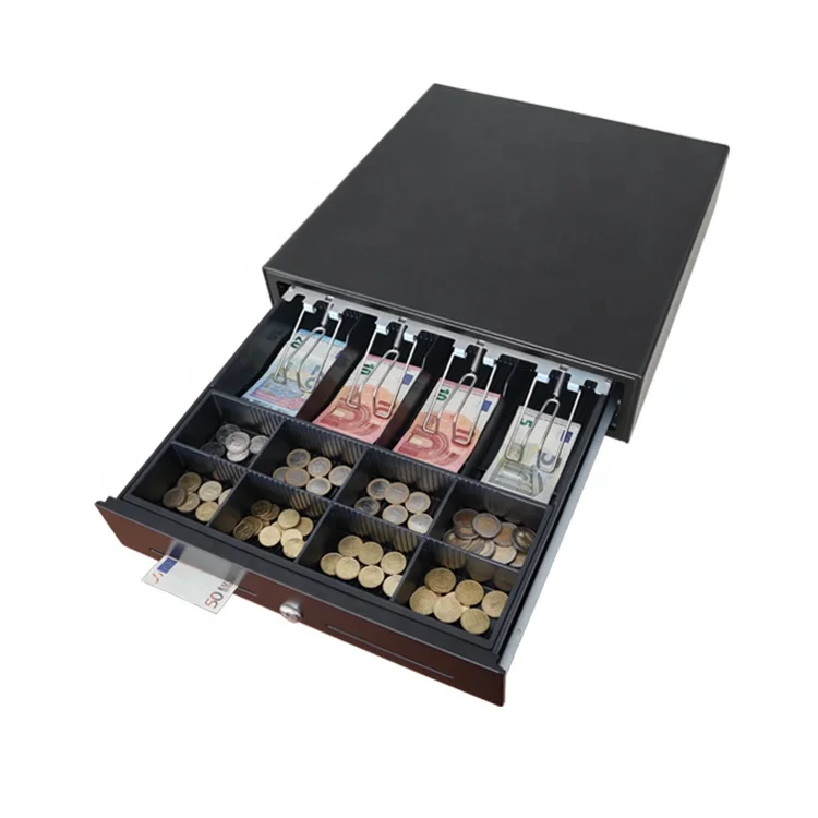 MK-410 RJ11 RJ12 5 bill 8 coins cash box POS system metal cash drawer