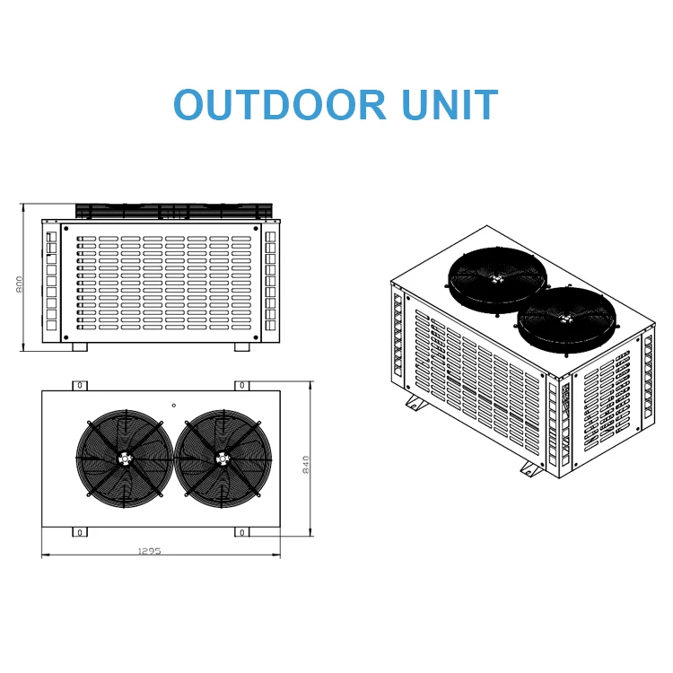 30 L/H High Capacity Temperature Adjustable Industrial Dehumidifier Split Unit for Library  running Silent