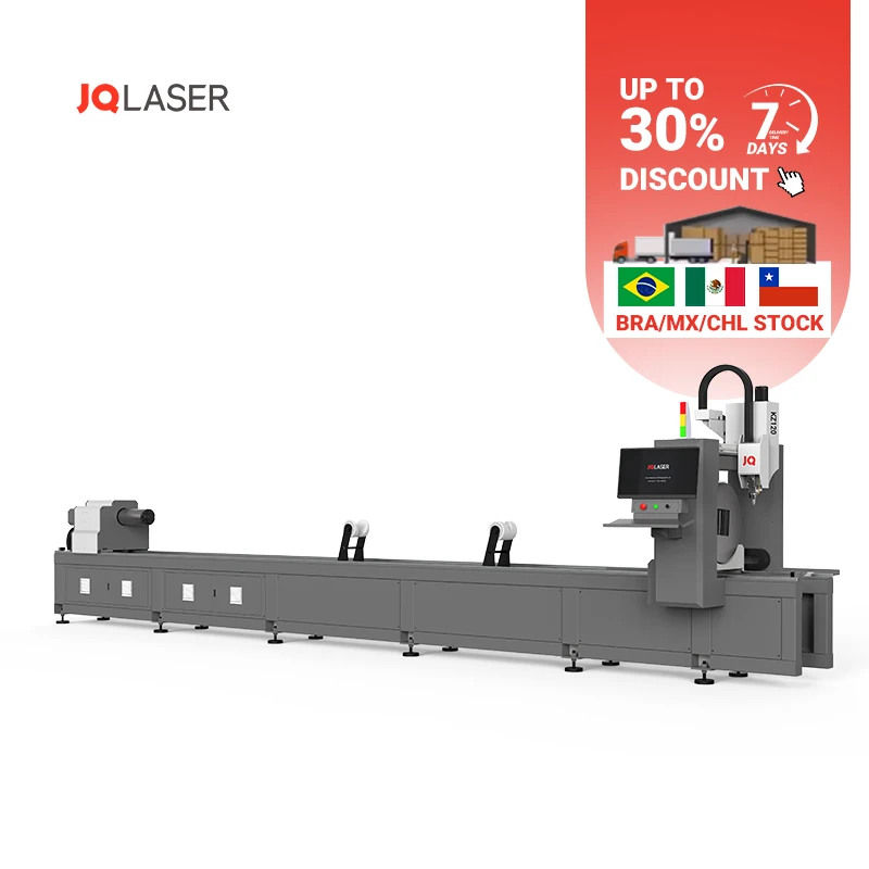 1500W 2000W  lazer tube cutting machine alloy steel rectangle tube pipe laser cutting machine