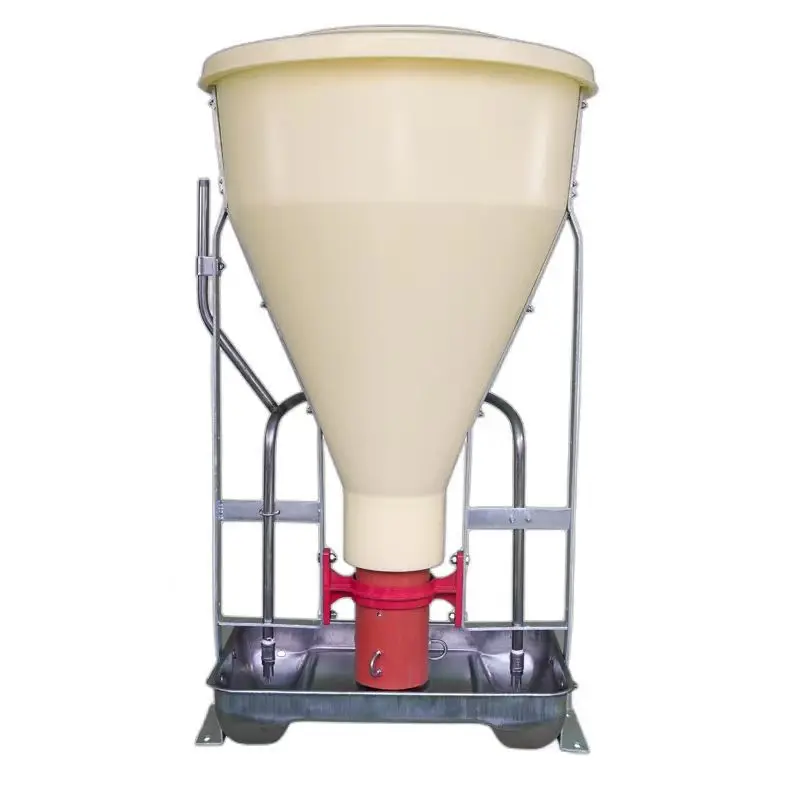 Hot sale 100KG dry and wet stainless steel/cast iron chassis pig feeding equipment automatic feeders for the pig farm