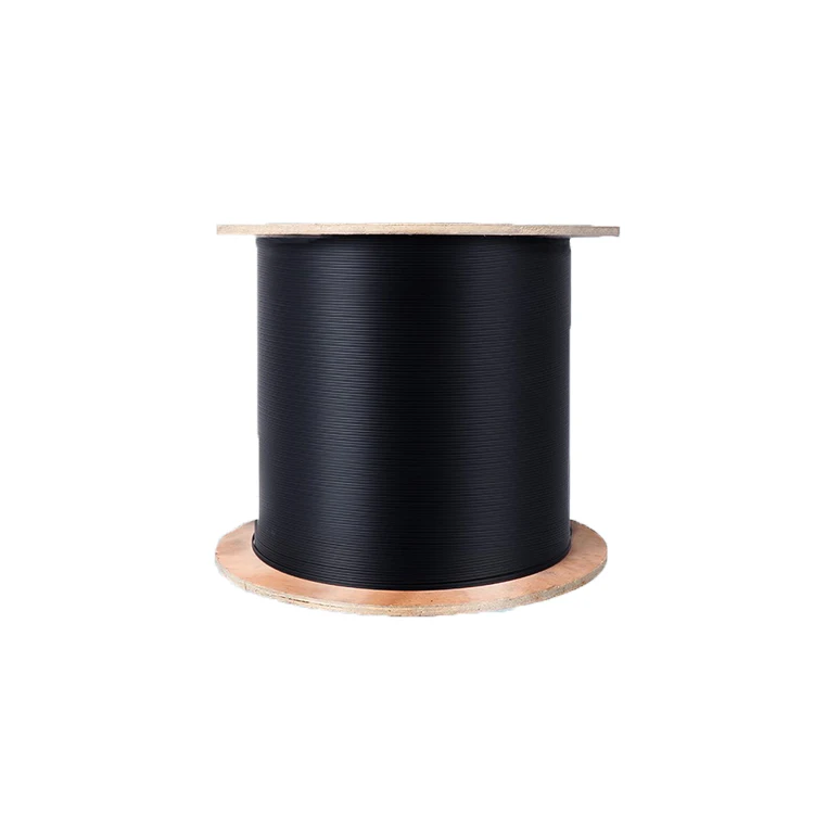 1000m/roll 2 cores 3 steel wire outdoor g657 ftth fiber optic drop wire cable lszh sheath g657a fiber optic cable for Malaysia