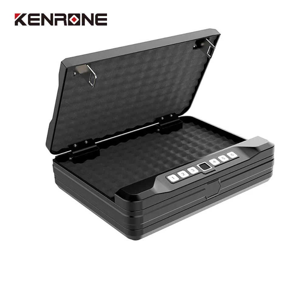 Hot Sale Factory Direct Fingerprint Pistol Safe Biometric Handgun Safe Portable Safe