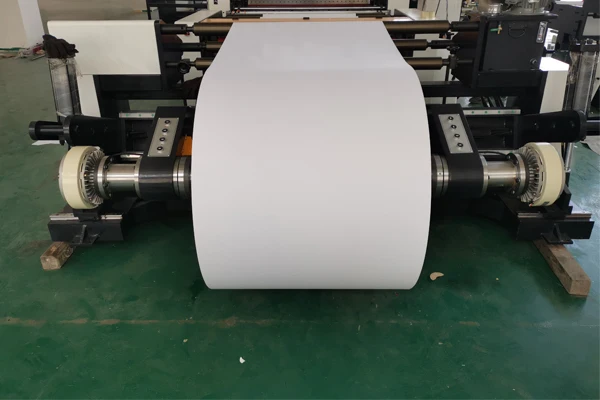 Premium Quality Glossy Paper Roll Slitter Rewinder Machine With Automatic Germany Brand PLC System Control Durable In Use
