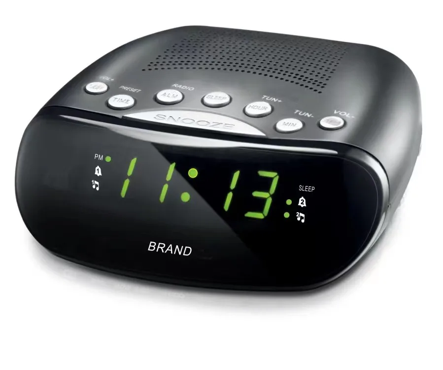 Portable alarm clock AM/FM PLL Radio