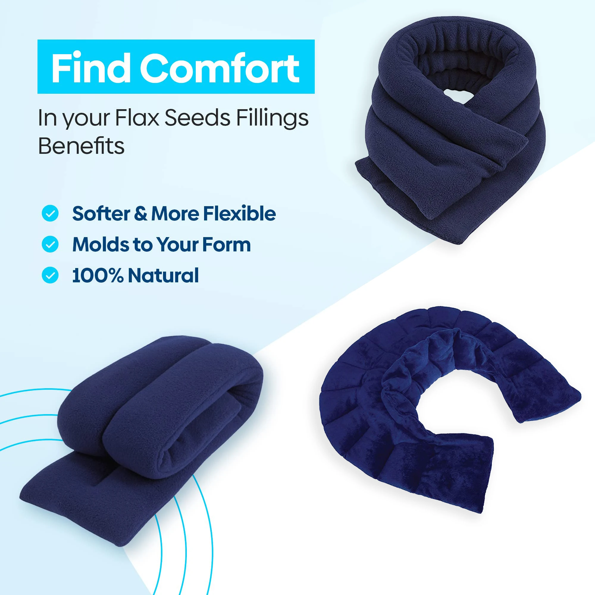 Versatile Weighted Beanbag Cold Pack Warm Compress Microwavable Moist Heating Pad