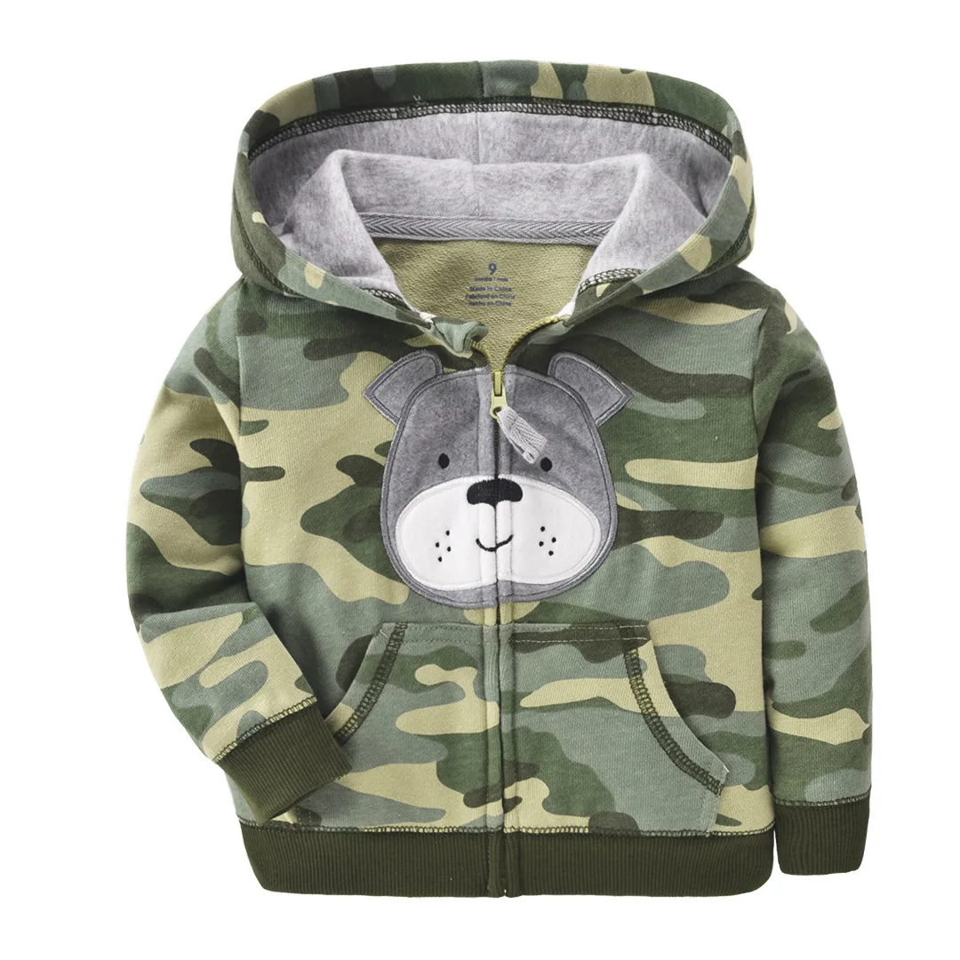 Baby boy jacket hooded with zipper cute jacket outwear
