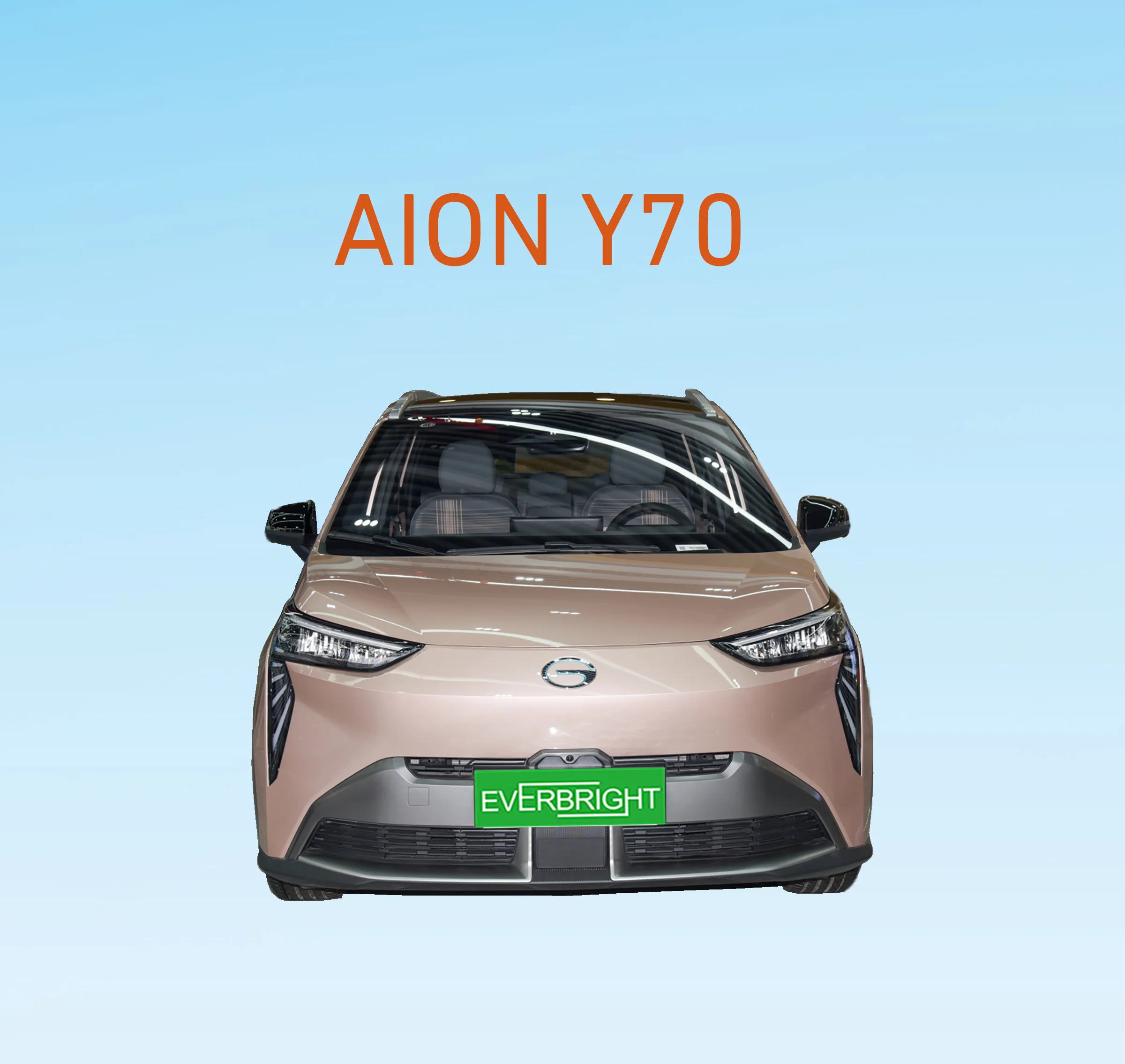 2022 самый популярный розовый Aion Y70 электрический автомобиль/внедорожник с диапазоном охвата 500 км камера 360 градусов Розовый интерьер и Люк