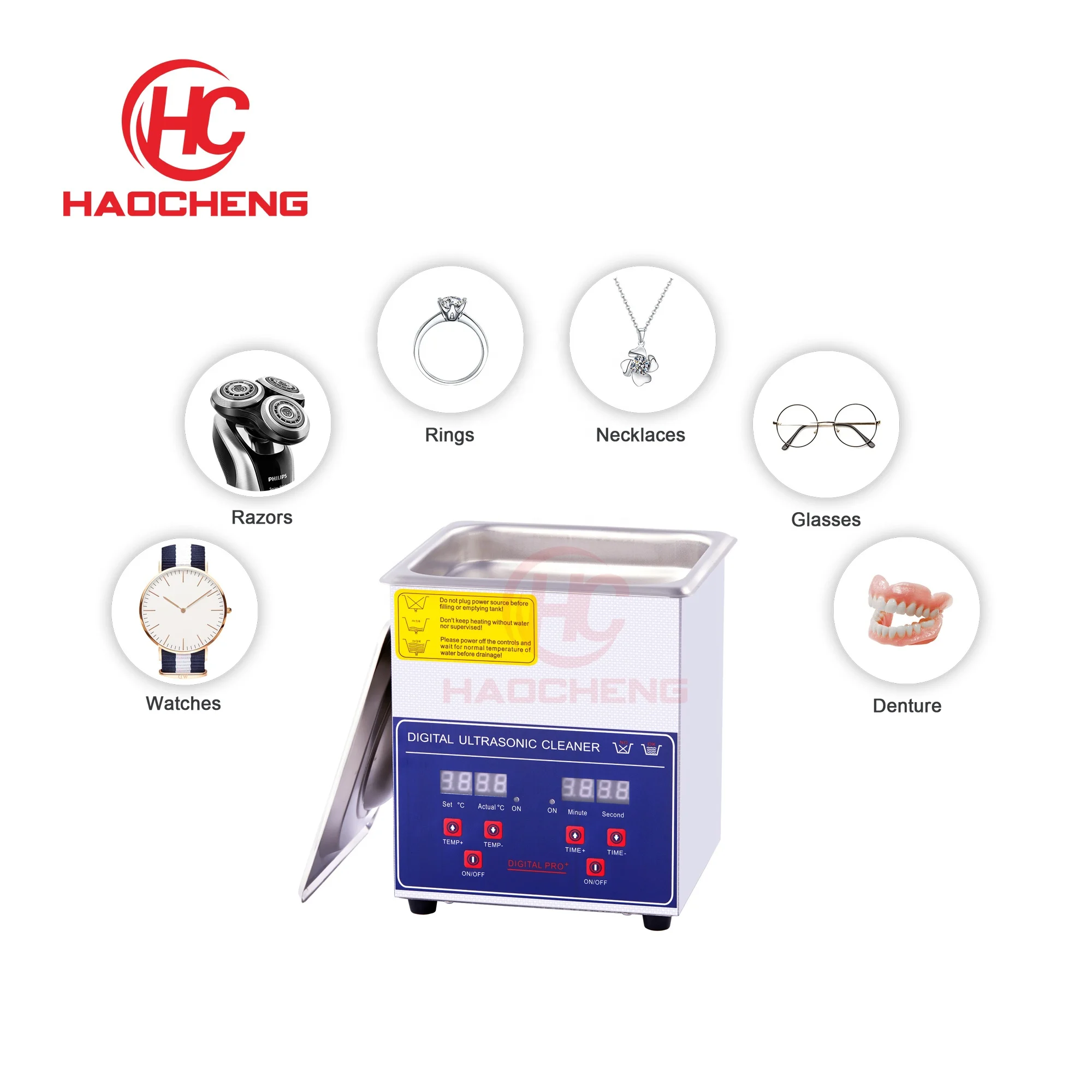 Digital Ultrasonic Cleaning Machine Ultrasound Cleaner For Jewelry Watch Glass