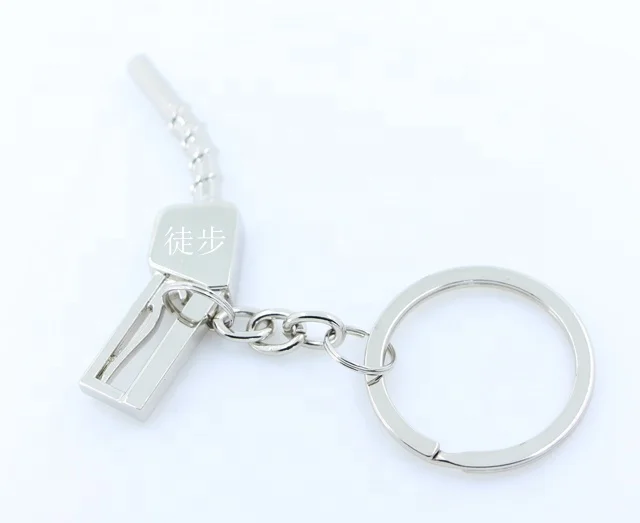 OIL GUN Keychain Fashion Accessories Car Part Model Keyring  Fuel Gun Keyfob Keychain Ring