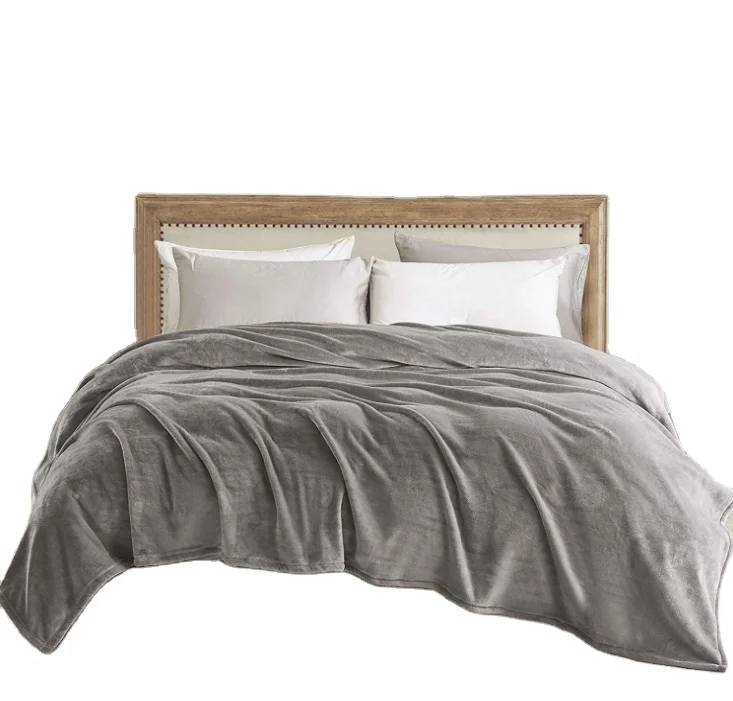 Cobijas Para Invierno Lightweight Large Easy Care Velvet Plush Flannel Fleece Throw Blanket for Bed
