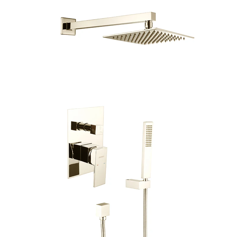 Shower Head Italian Luxury Outdoor Pool Wallmounted Shower And 8 Inch Contemporary Bathroom Shower Set Bath & Faucets