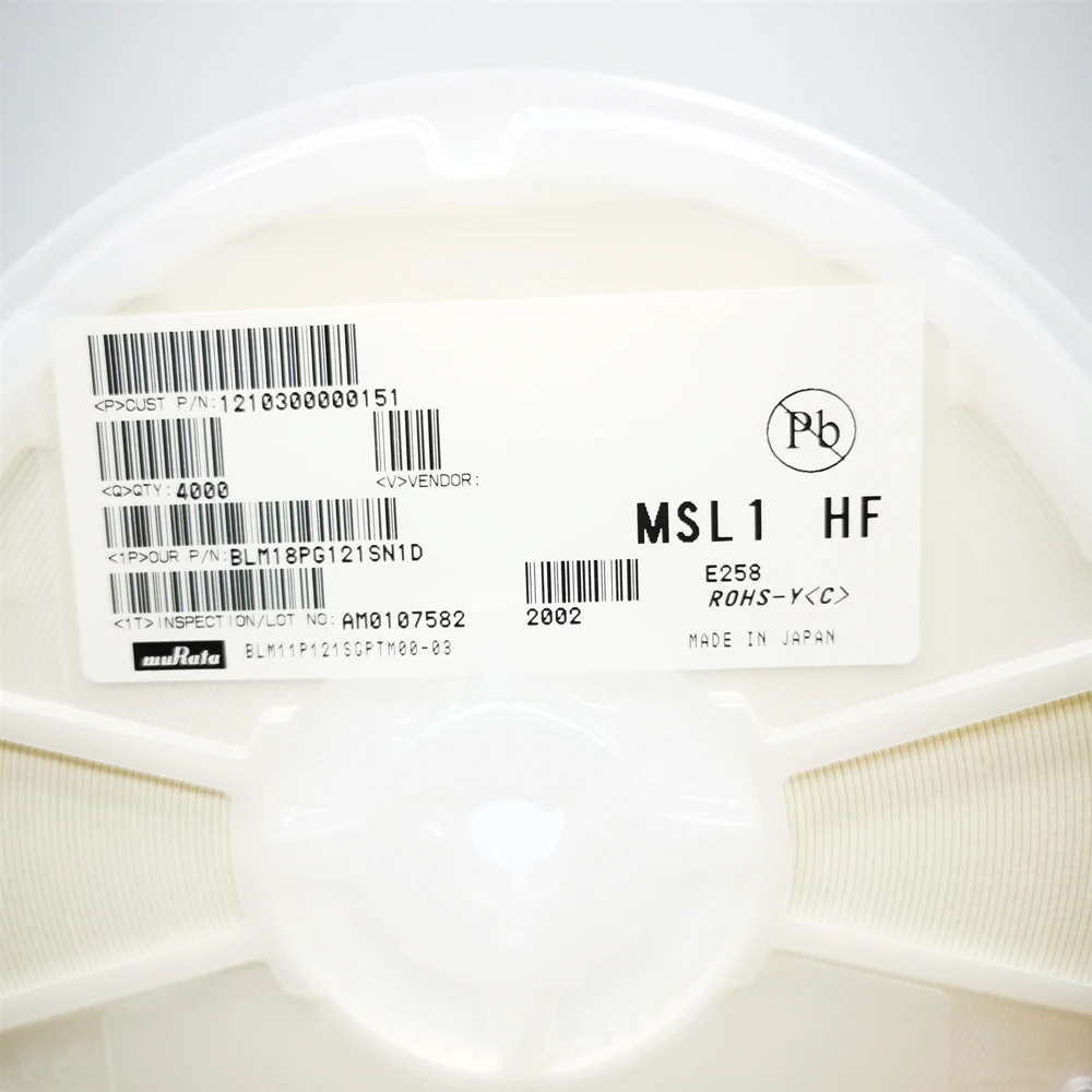 FERRITE BEAD SMD  120 OHM 0603 1LN  2A BLM18PG121SN1D