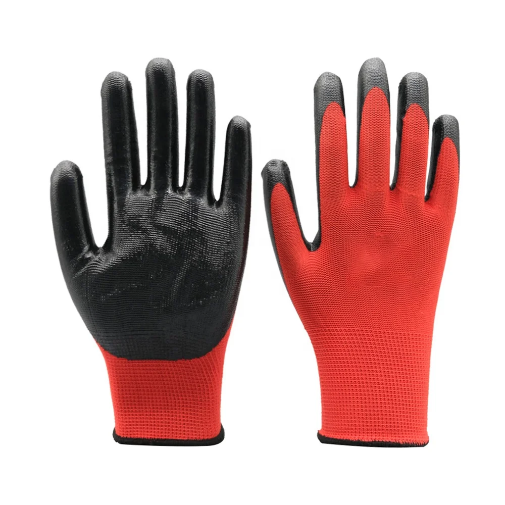 Cheap Price  Polyester Industrial Construction Latex Coated Garden Safety Work Gloves