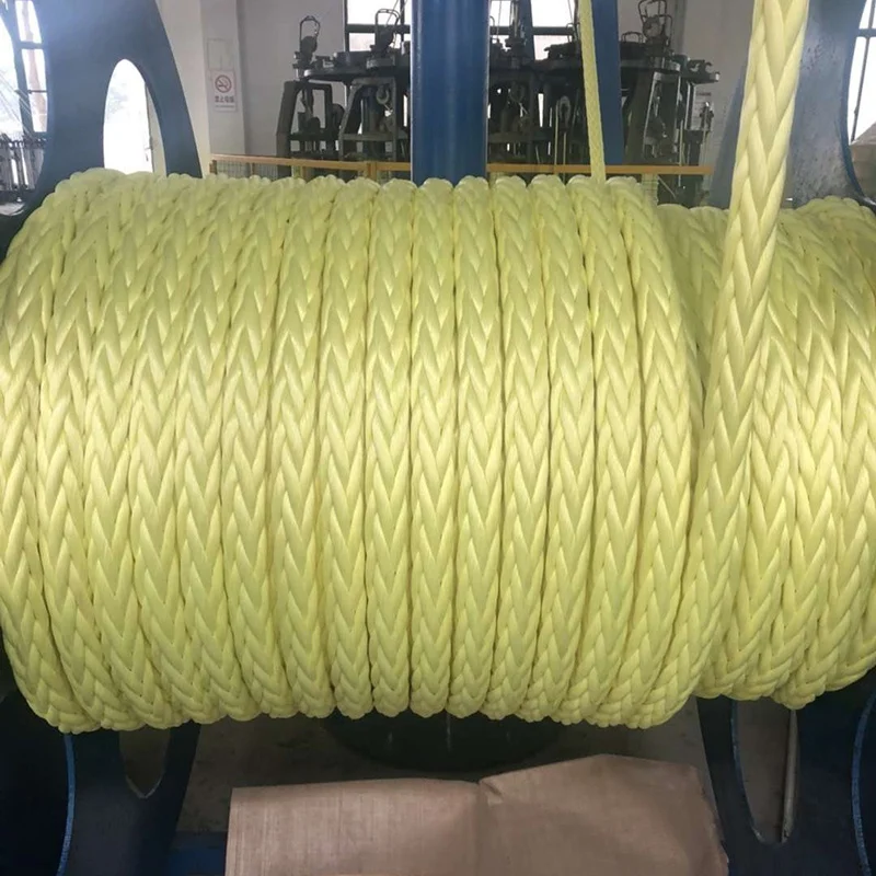 8 Strand Nylon Polypropylene Braided Dock Line 10-160mm UHMPE PP Marine Mooring Tail Hawser for Boat Ship Made of Polyester & PE