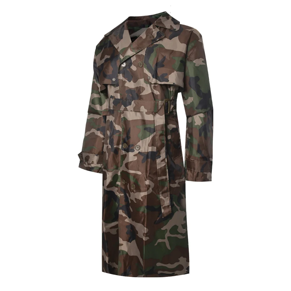XINXING Waterproof Windproof Nylon Fabric PVC Coating Long Sleeve Overcoat Outdoor Duty Tactical Camo Rain Cape Poncho