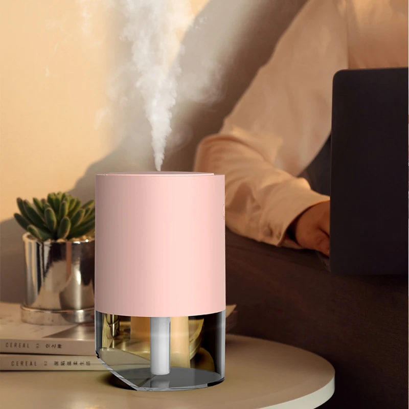 Современный дизайн дома перезаряжаемые 1200 мАч холодный туман увлажнитель USB мини портативный воздуха с 7 Led цветовых