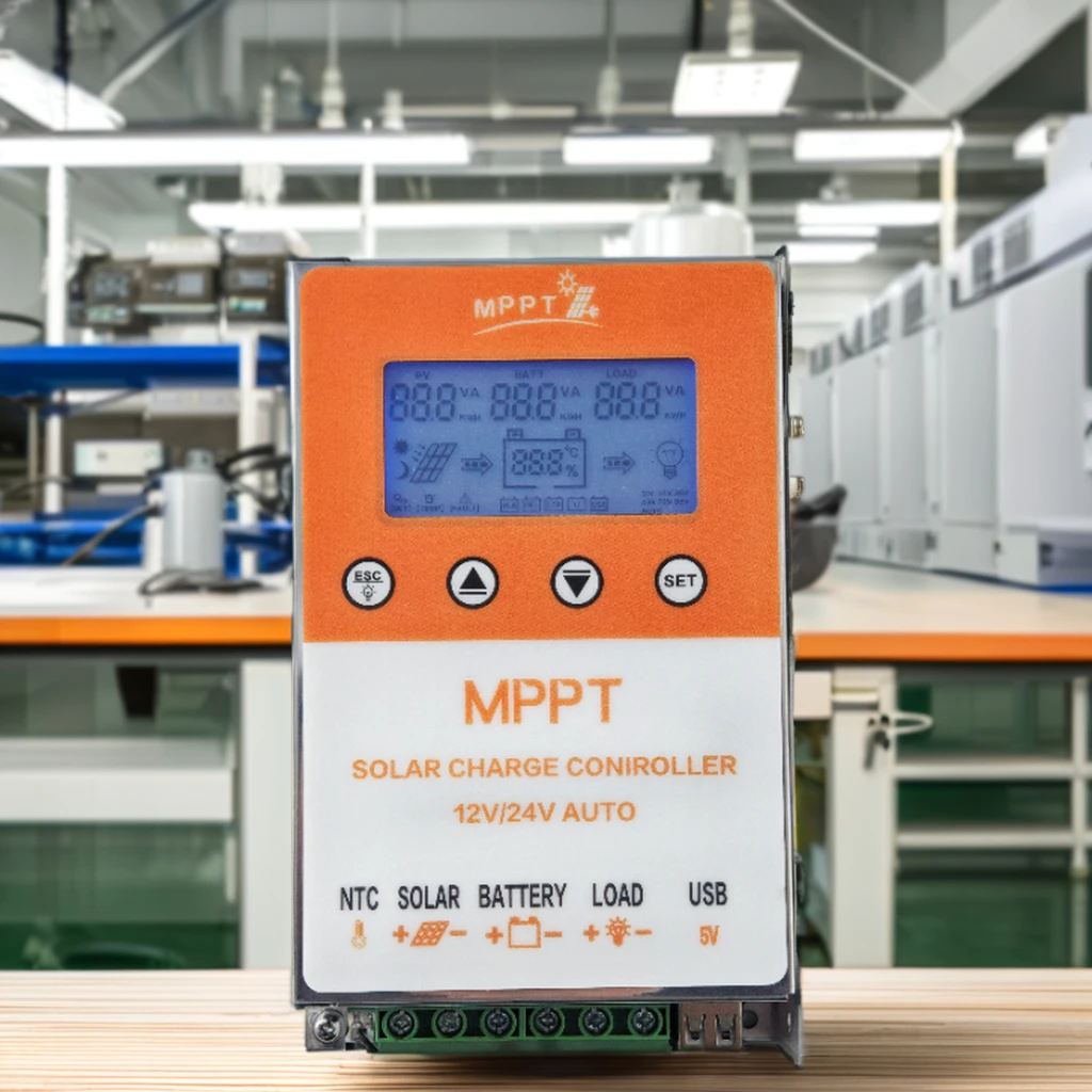 Контроллер заряда солнечной батареи 12V/24V MPPT с ЖК-дисплеем 10/20A для ветряных турбин гарантия 1 год