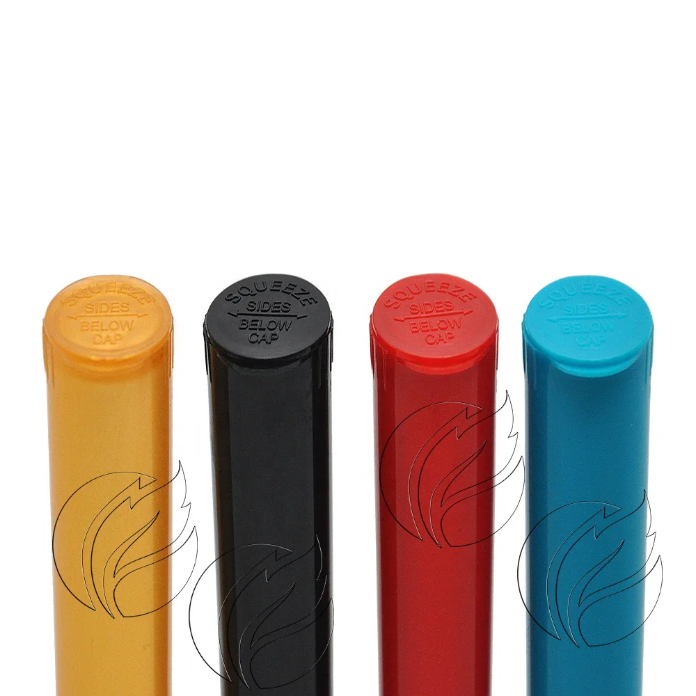 Colorful 116mm Pop Top Packaging Tube Child Resistant Tube with Pop Top