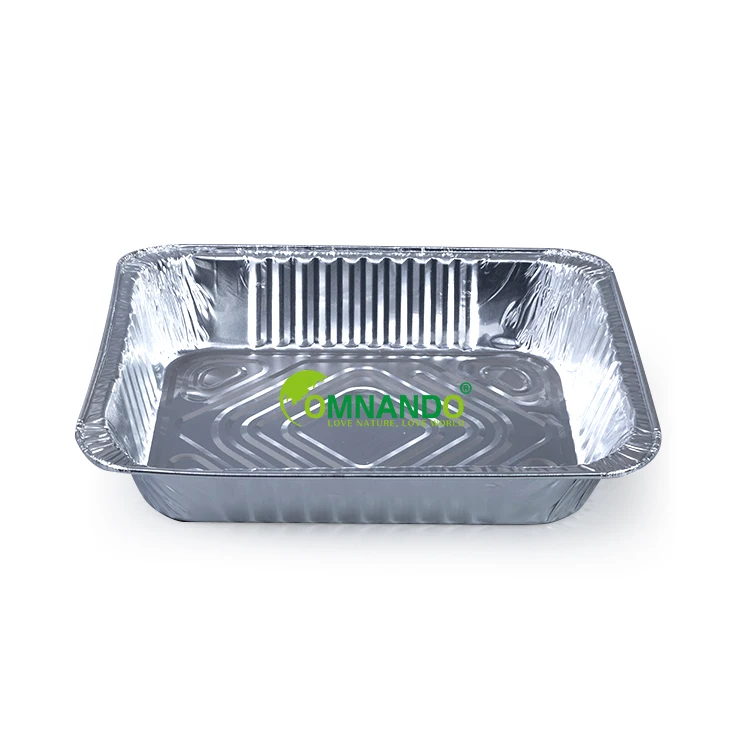 
Cheap price disposable aluminium takeaway containers foil boxes BBQ grill tray 