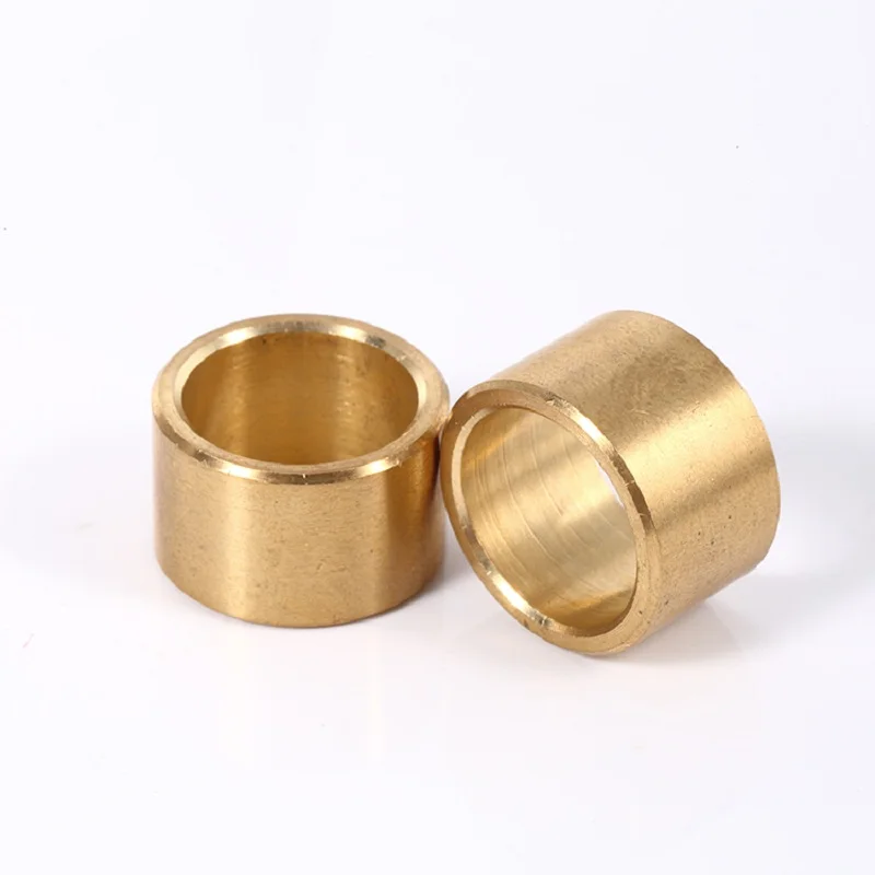 
OEM Precision customization bronze bush brass shaft inner thread flange bushing 