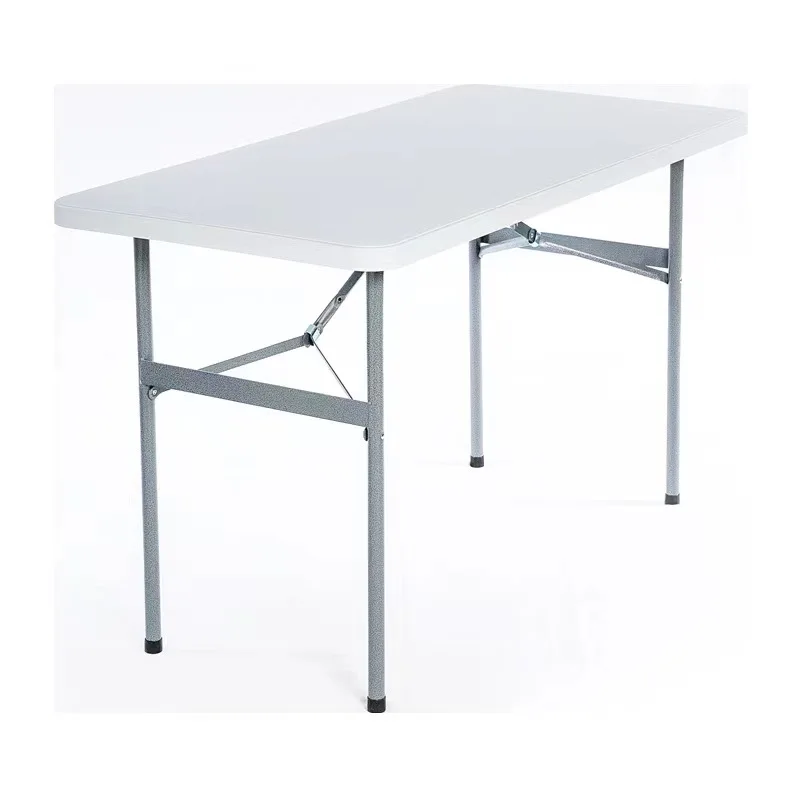 Outdoor  HDPE portable Rectangular plastic folding table ,learning table,  conference table