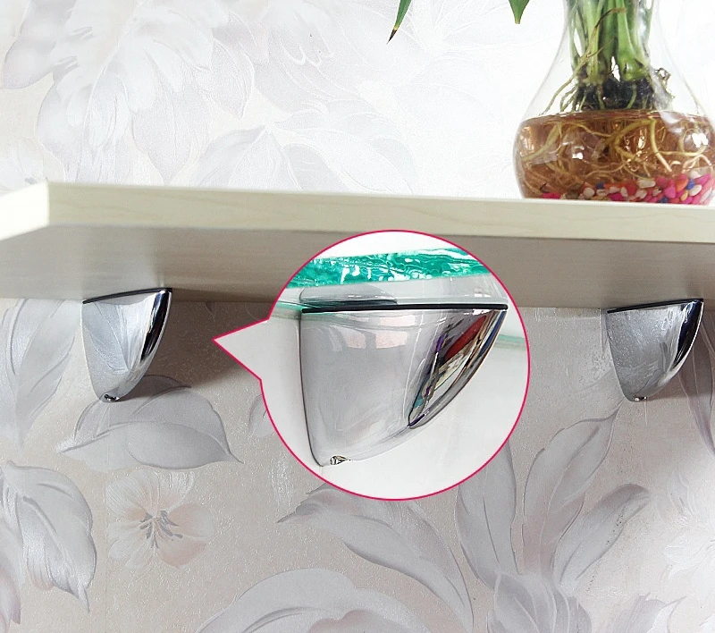 Zinc Alloy Glass Shelves Shelf Clip Adjustable Glass clip For Shower Holder Building Glass Shelf Bracket