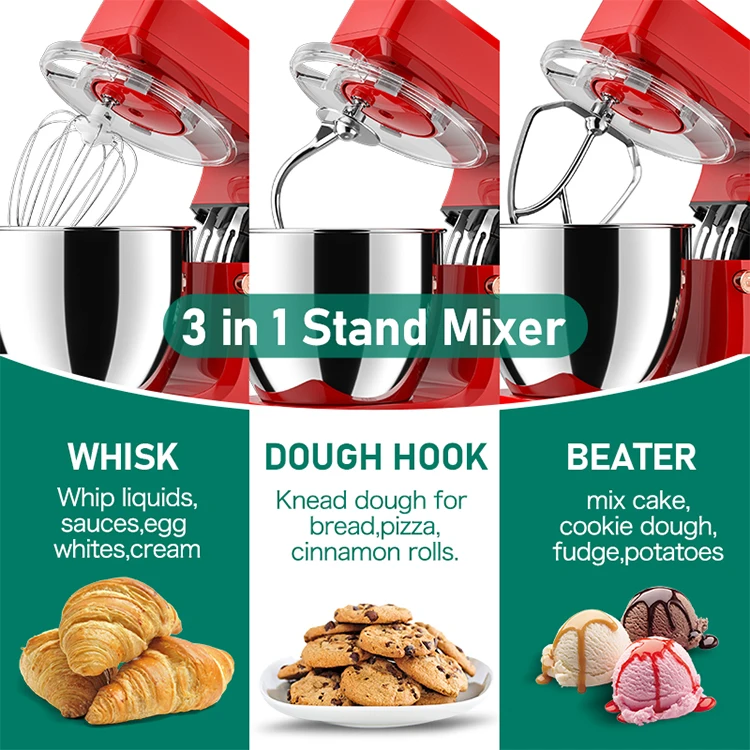 Household Stand Mixer 10L Cake Bread Dough Mixer Planetary Electric Home Kitchen Appliance Food Mixer