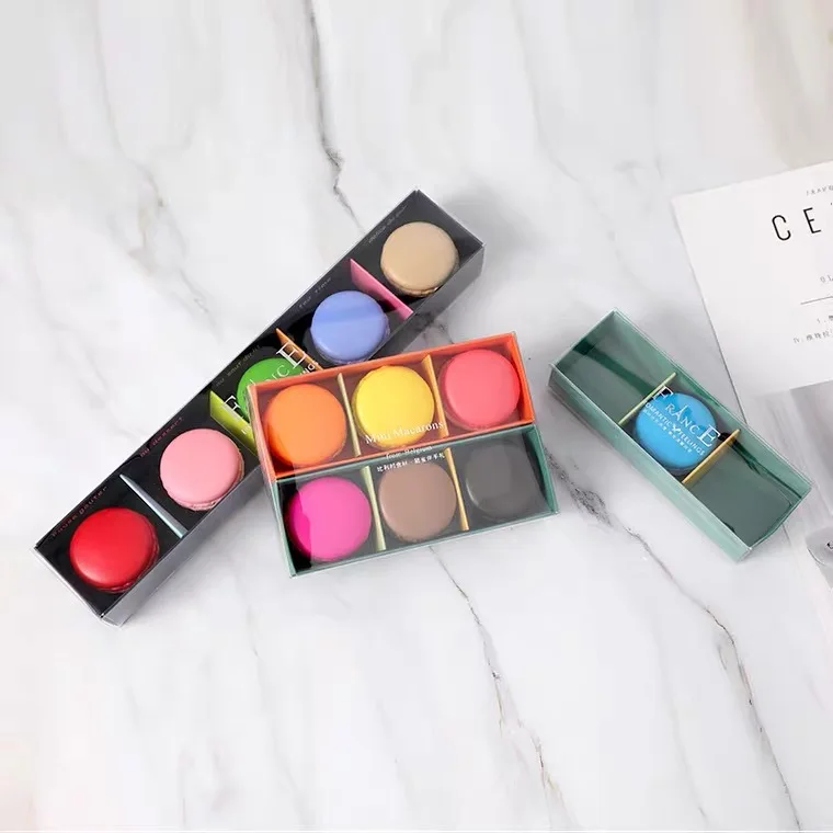 Customized clear blister plastic packaging box with insert for macarons or chocolates thermoform trays plastic boxes