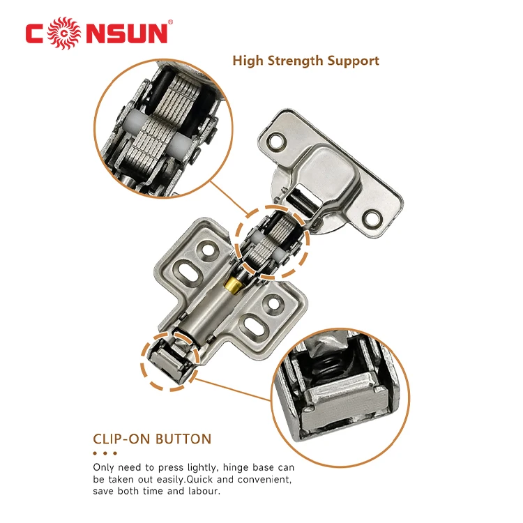 Furniture hinges cabinet 35mm buffer mute hydraulic 3d adjustable kitchen hinge hardware soft close damping concealed hinges