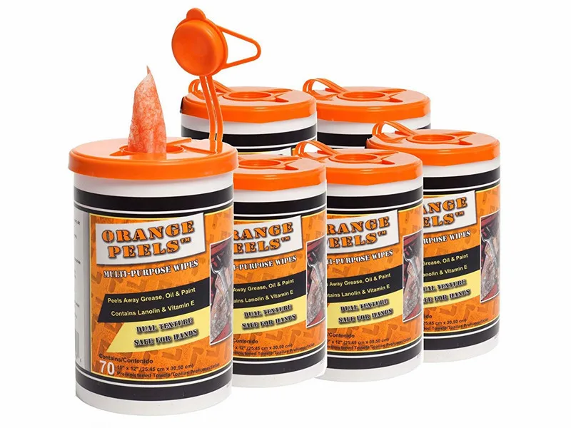 Fresh Scent Multi Purpose Heavy Duty Wipes Textured Wet Towels In Bucket