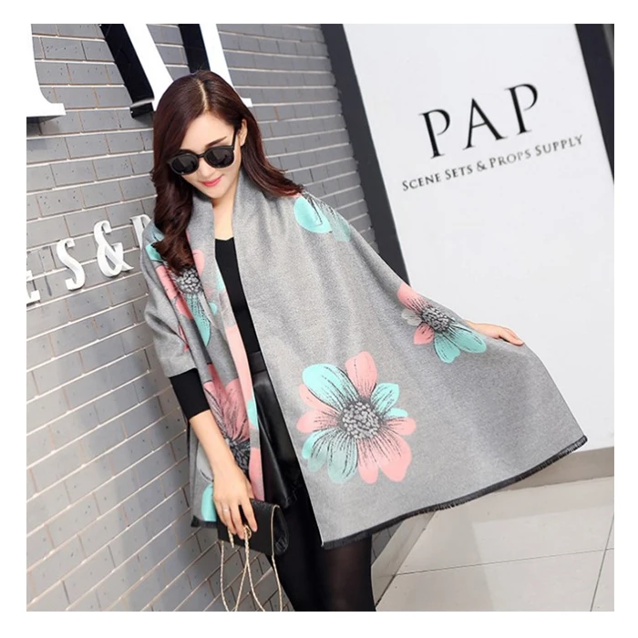 Custom cashmere logo women cotton scarves winter wholesale women scarf 2020 new arrival