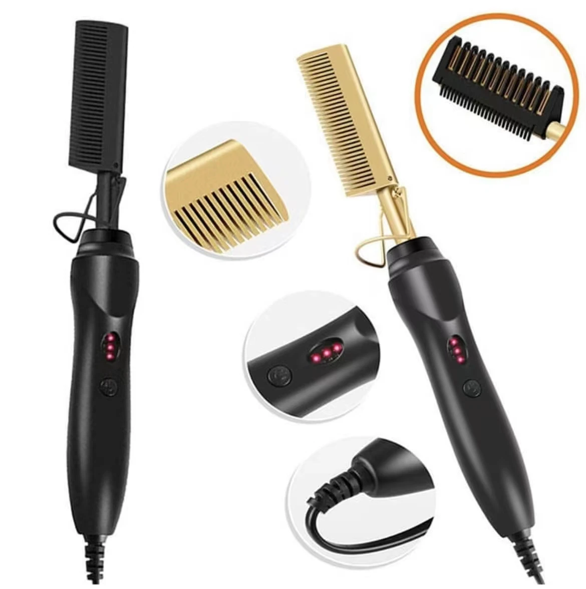 free logo private label bling diamond hot comb 500 degrees 450 degrees vendor