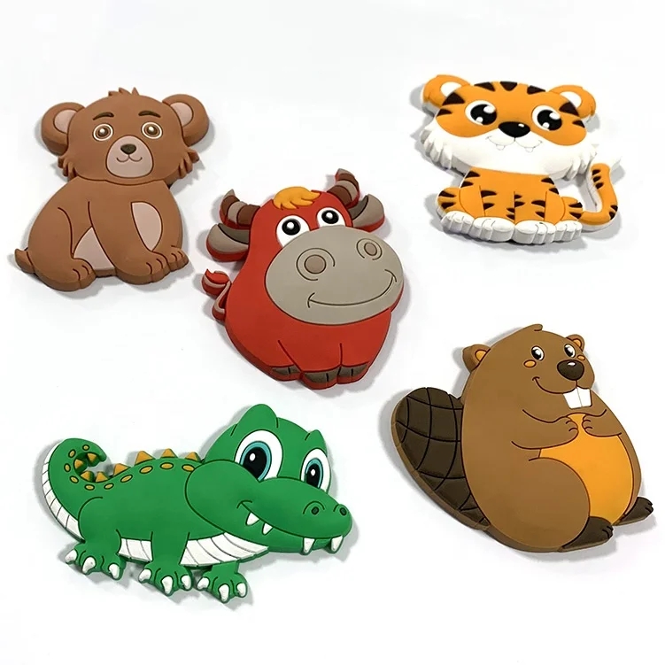 24 year China Factory 2D animal fridge magnet custom