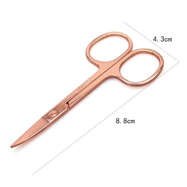 
Mytingbeauty Pink Stainless Steel Eyelash Scissor, Private Label Eyelash Tools For False Lashes 
