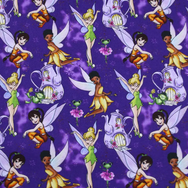 Fairy Princess Comb Denim 100% African Prints Fabric Cotton Wax