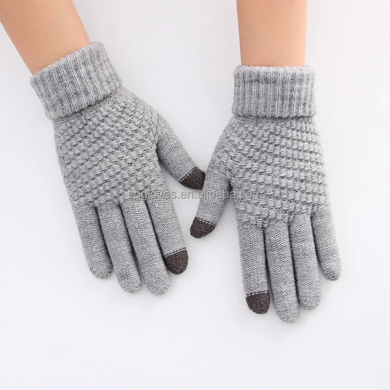 Winter stuff staccessories touch screen custom Magic Gloves ch Screen Men Warm Stretch Knitted Wool gloves and Mittens for women