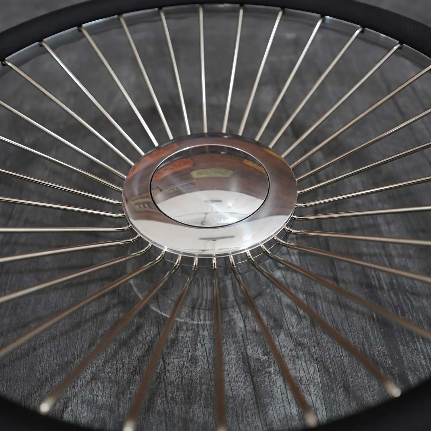 Polishing Center Cover 15 Inch Silvery Wire Steering Wheel