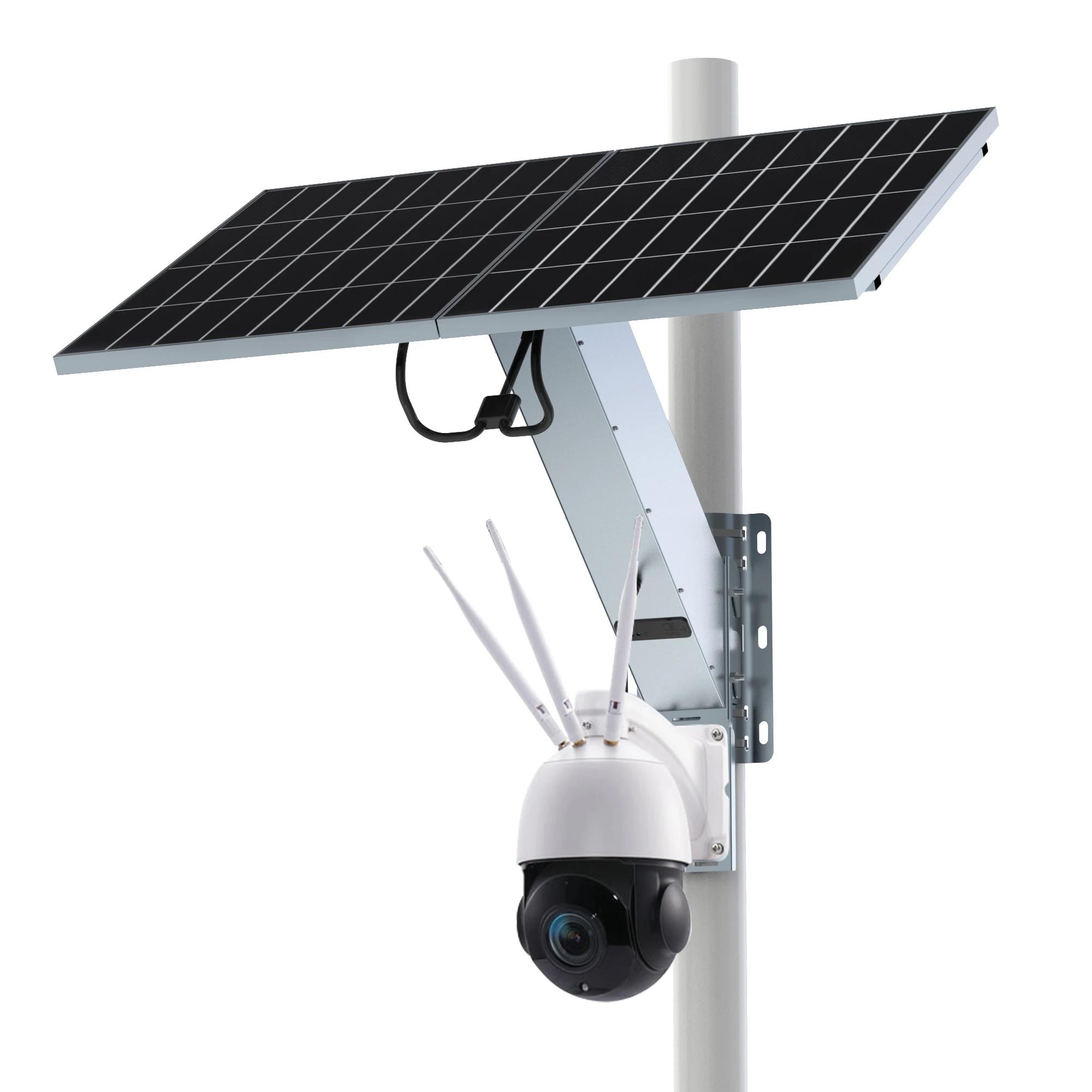 TecDeft 5MP 30x Zoom Face Recognition Network Camera Outdoor Long Distance Full HD 4g Sim Card Wifi Solar Camera