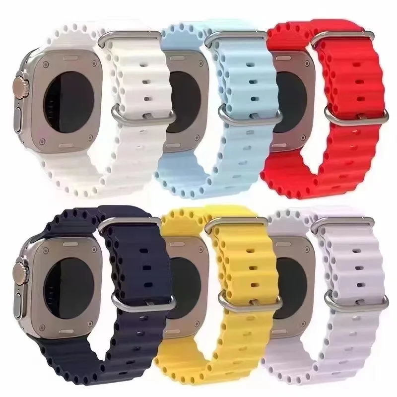 2022 новый тонкий УФ-фильтр 49 мм с океана ремешок для наручных часов apple watch 8 ультра