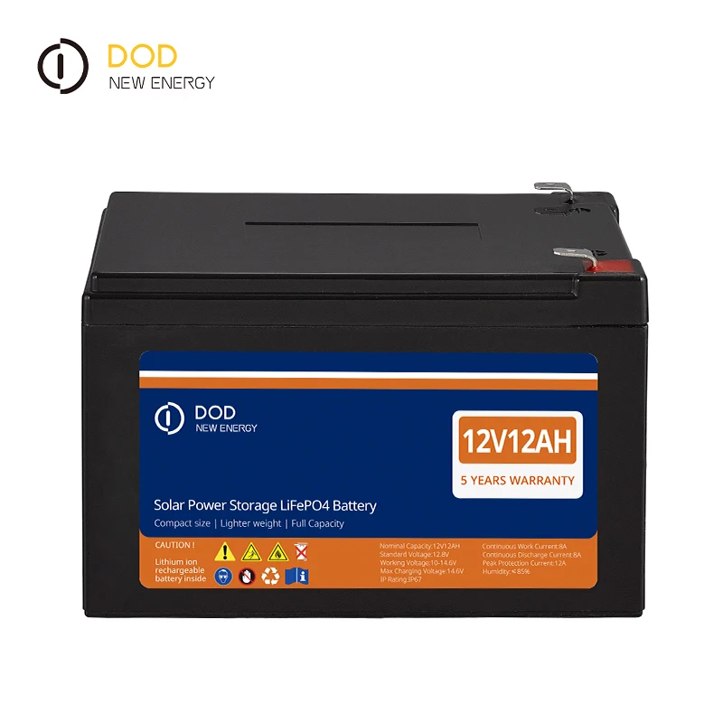 12 volt 12Ah 30AH 50AH LiFePO4 Deep Cycle  Rechargeable 100AH 200AH LITHIUM BATTERY