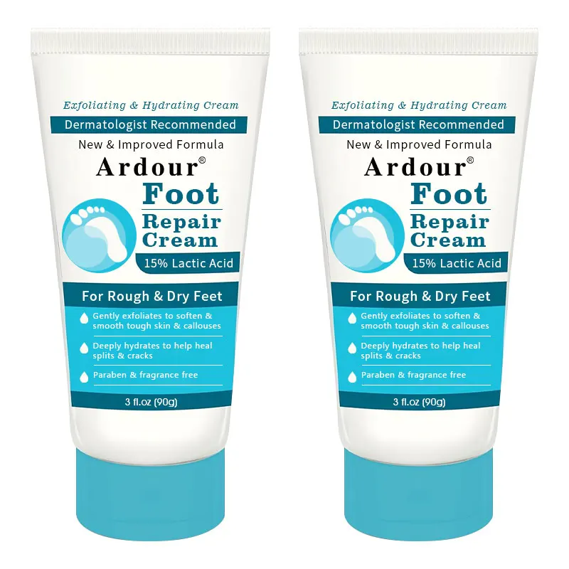 Oem Improved Skin Health  Exfoliator and Moisturizer for Dry Skin Foot Cream for Dry Cracked Heels with 15% Lactic Acid