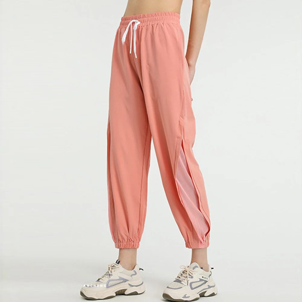 
Quick Dry breathable women gym track pants workout clothing sweatpants summer 