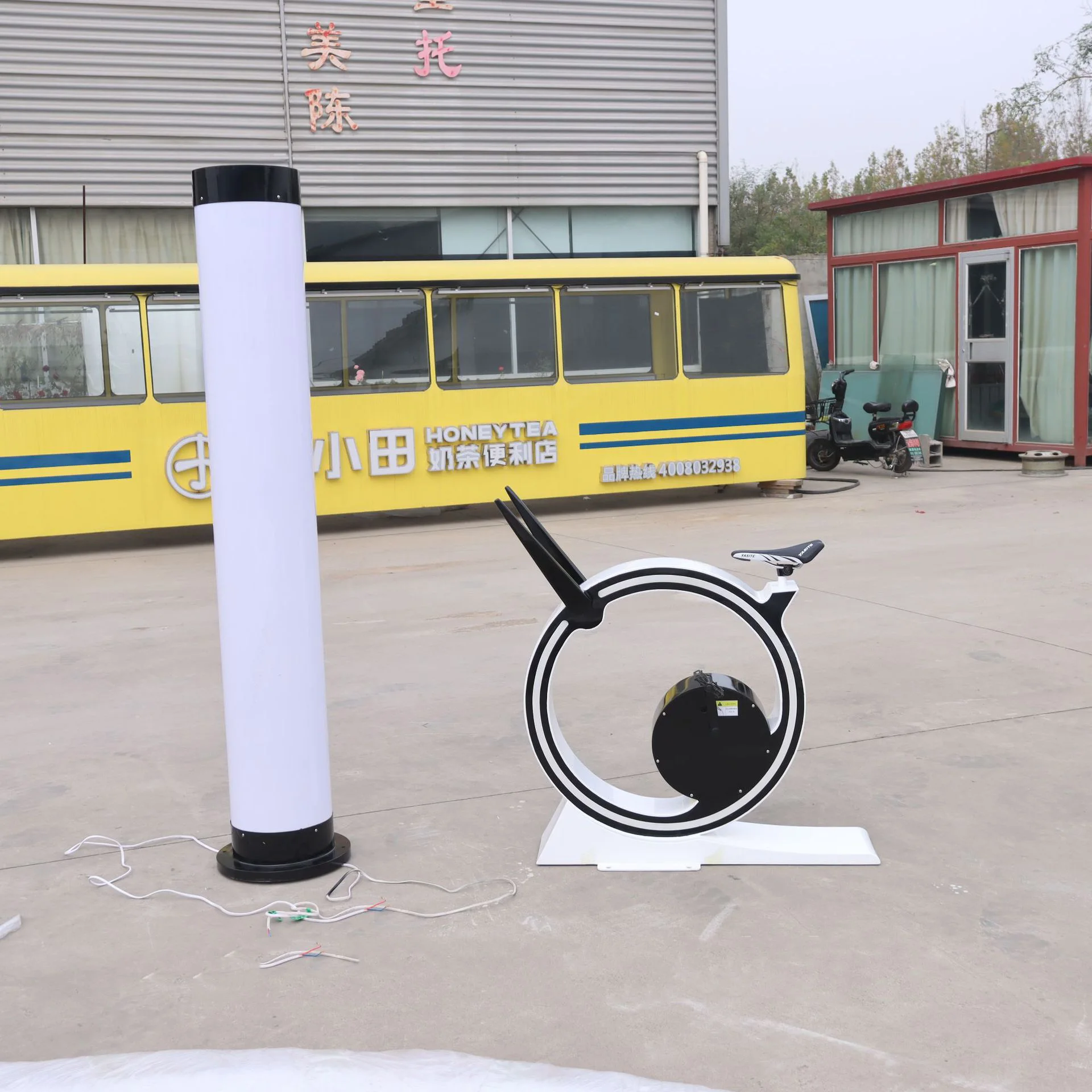 Event hire equipment attract popularity riding self-generating electricity metal circle for sale
