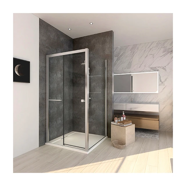 MH-GAQ5A-080 8mm Aluminium high quality simple free glasses hotel shower enclosure room cabin