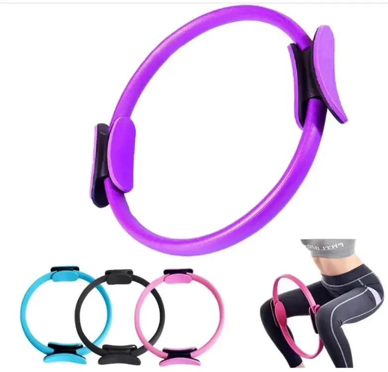 Manufacturer custom logo fitness exercise resistance band With Pilates Ring Magic Fitness Circle