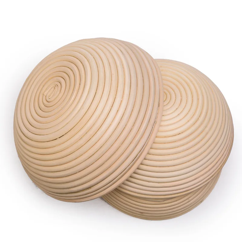 Oval 10 Inch Round 9 Inch Rattan Bread Proofing Basket Set Of 2 With Liner Bread Lame Scrape For Baking Tool Mould