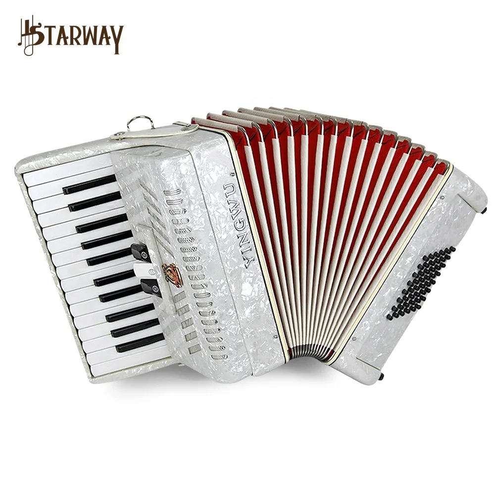 China parrot 25 keys 12 bass 3 register diatonic keyboard accordion piano musical instrument for beginner perform (1600204309420)