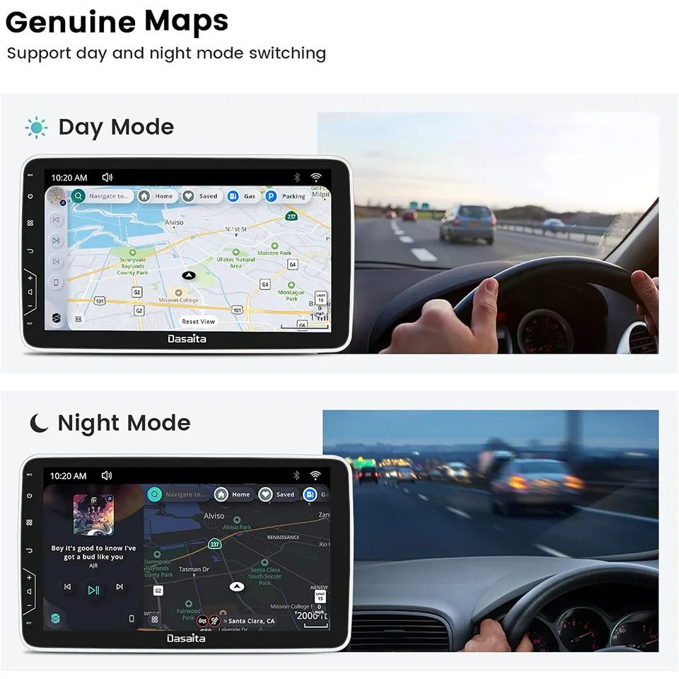 OEM car accessories 9-inch Android car stereo DVD player with reverse camera