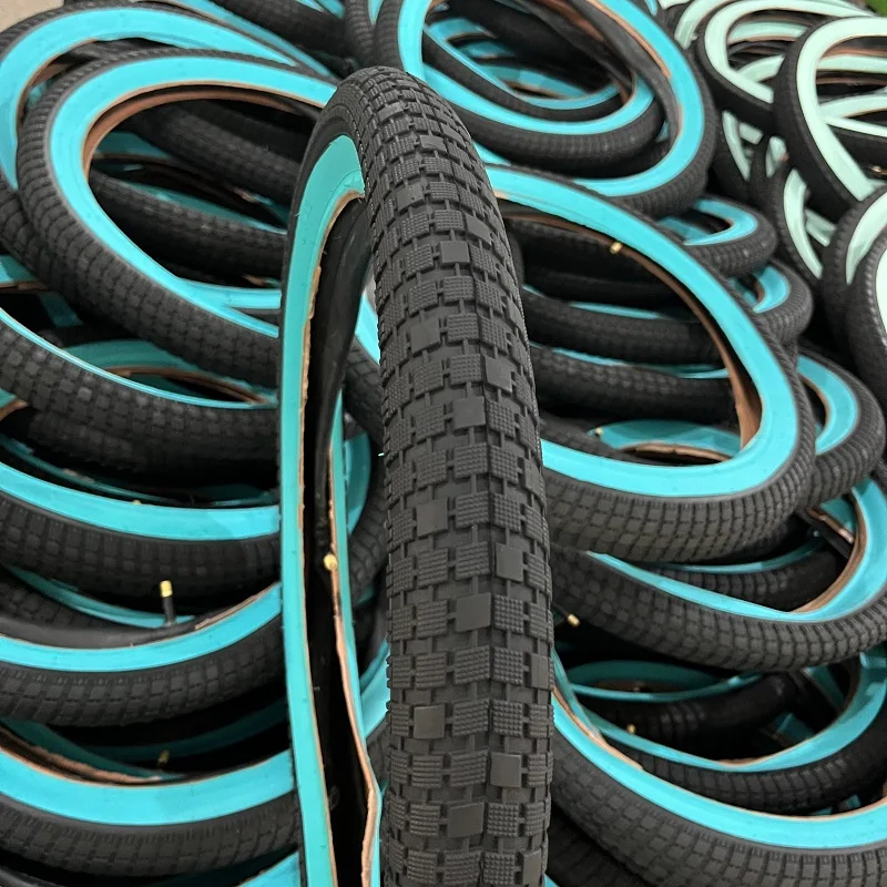 20x2.4 20x2.35 Colored Mountain Bicycle Parts BMX Rubber Tires Red Green Purple Blue Pink White Colour