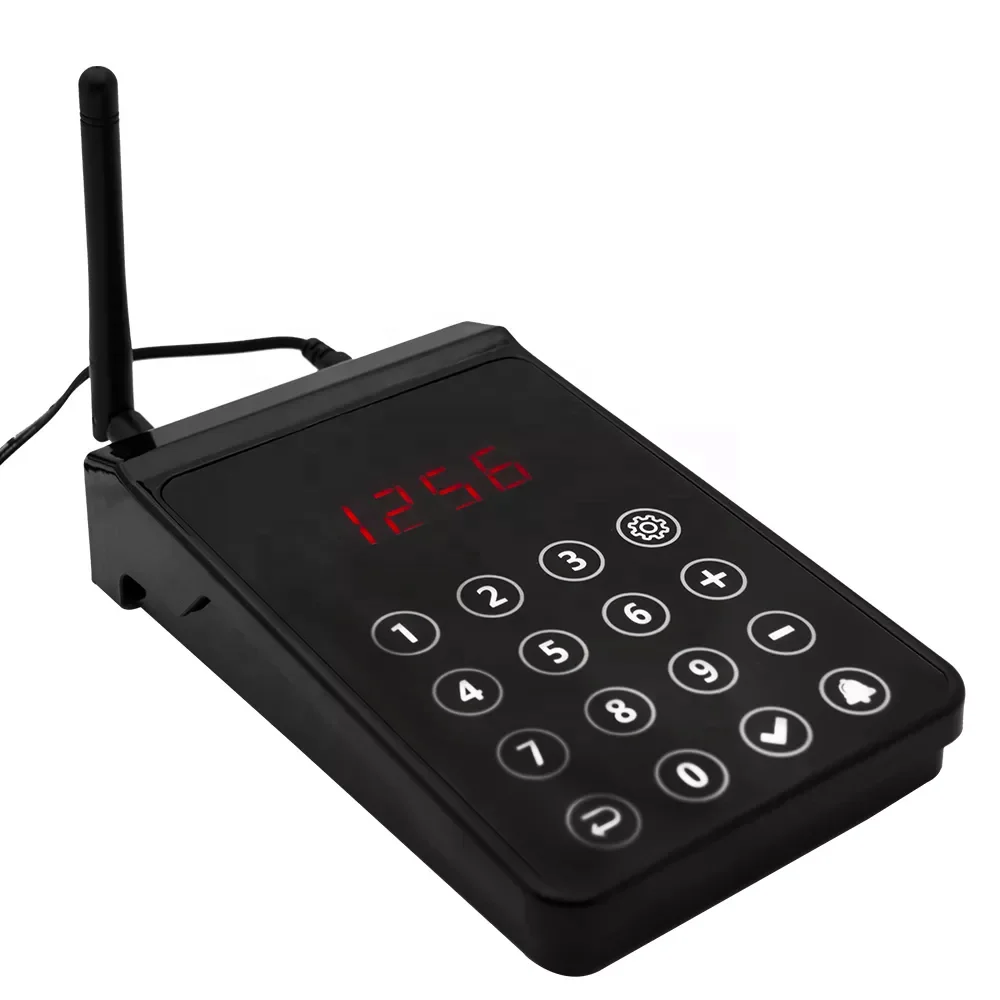 Restaurant wireless service ordering system vibrating pager and table buzzer